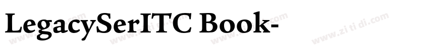 LegacySerITC Book字体转换